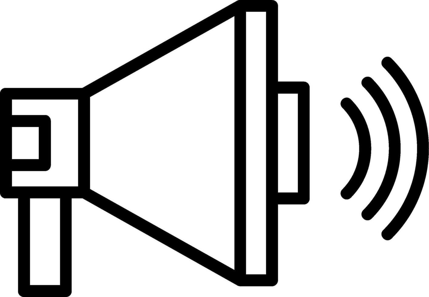 Megaphone Line Icon vector