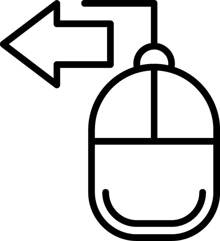 Mouse Line Icon vector