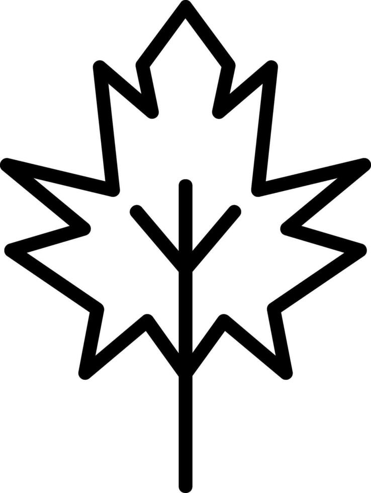 Dry Leaves Line Icon vector