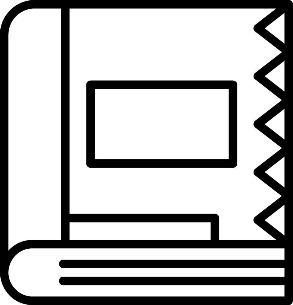 Spell Book Line Icon vector