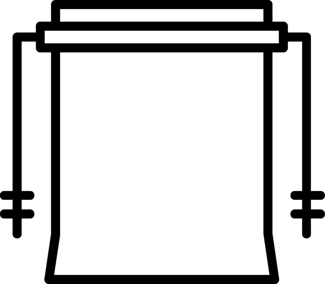 Camera Backdrop Line Icon vector