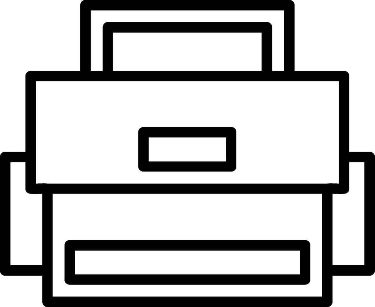Camera Bag Line Icon vector