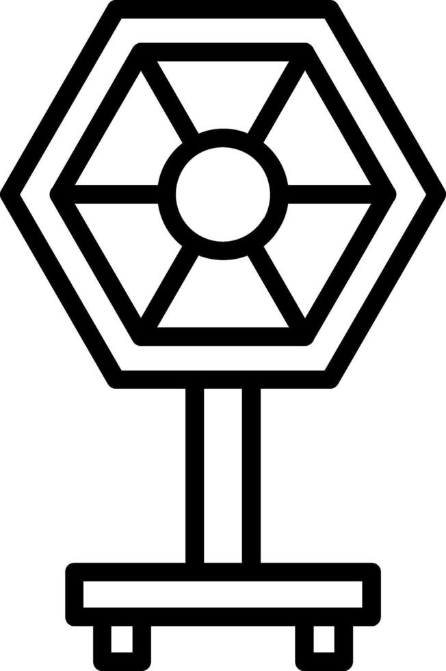 Camera Reflector Line Icon vector