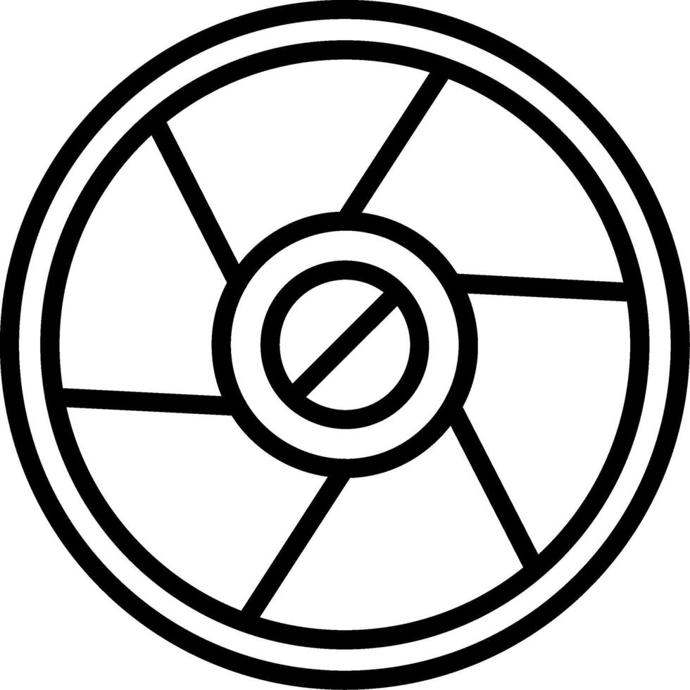 Camera Exposure Line Icon vector