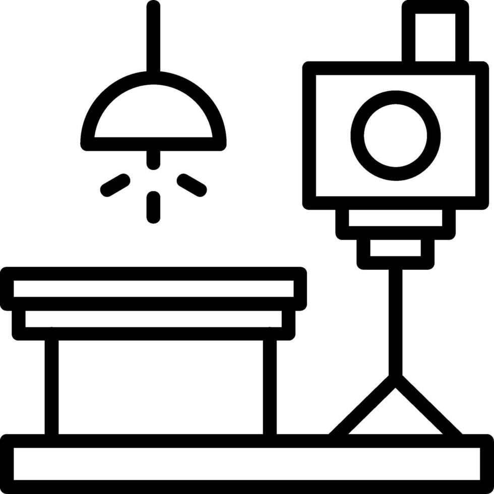Photo Studio Line Icon vector