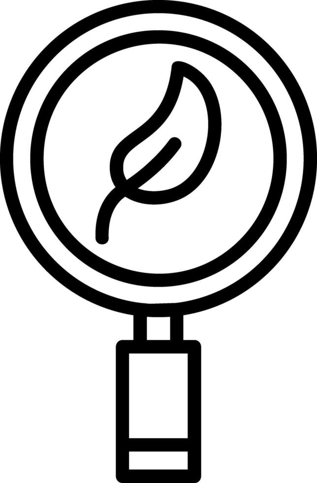 Eco Research Line Icon vector