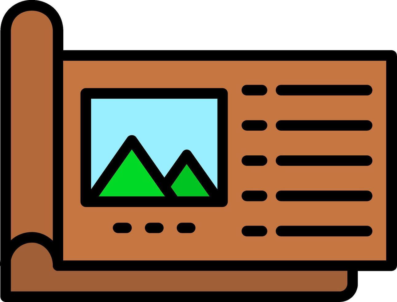 Corporate Identity Guideli Line Filled Icon vector
