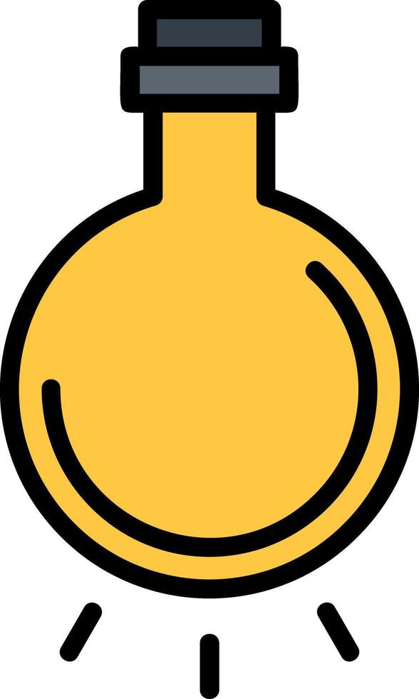 Light Bulb Line Filled Icon vector