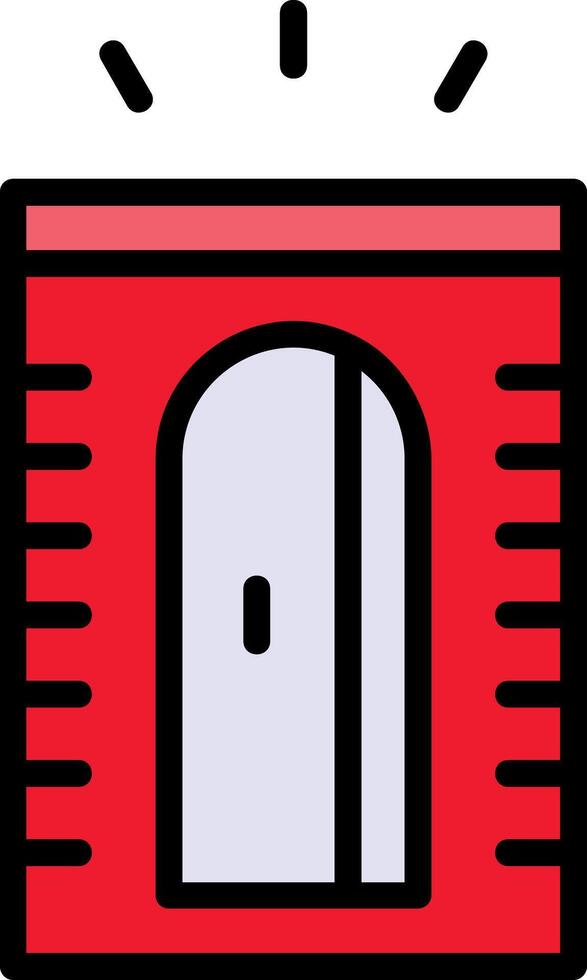 Pencil Sharpener Line Filled Icon vector