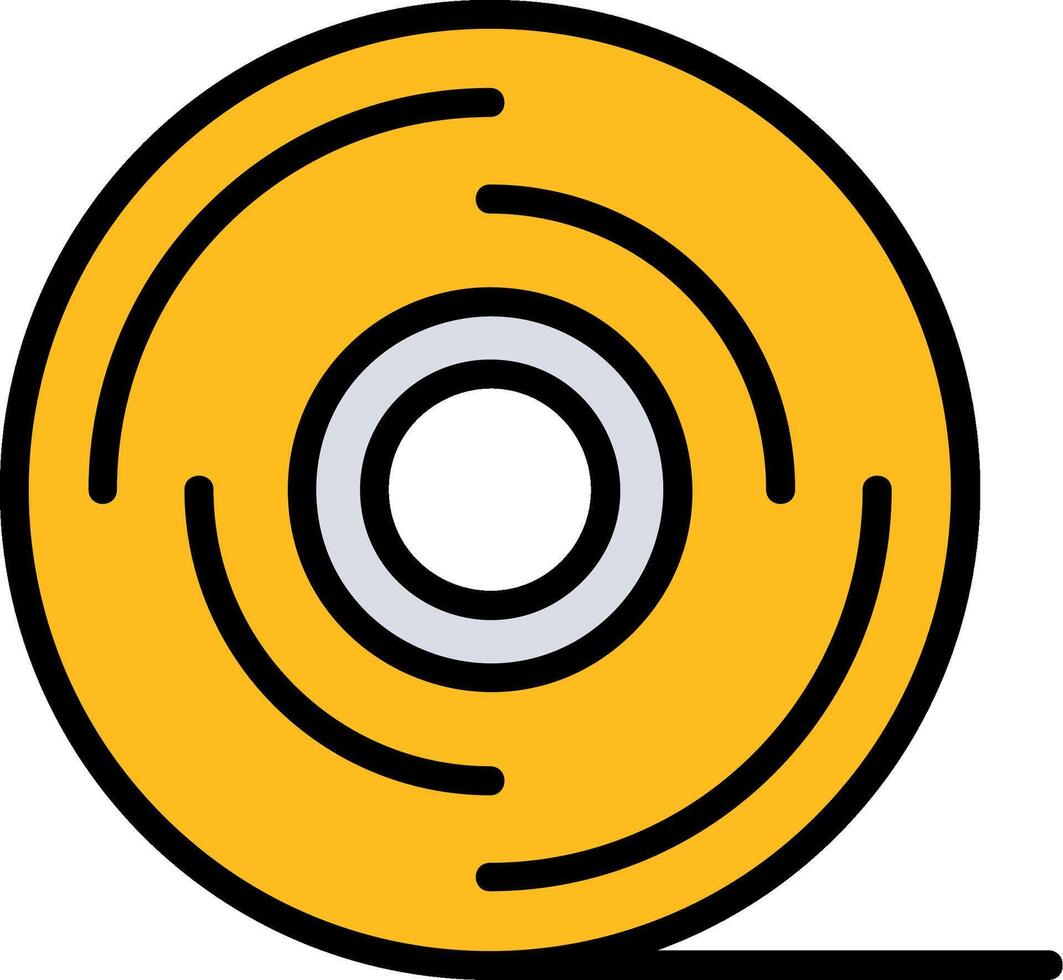Adhesive Tape Line Filled Icon vector
