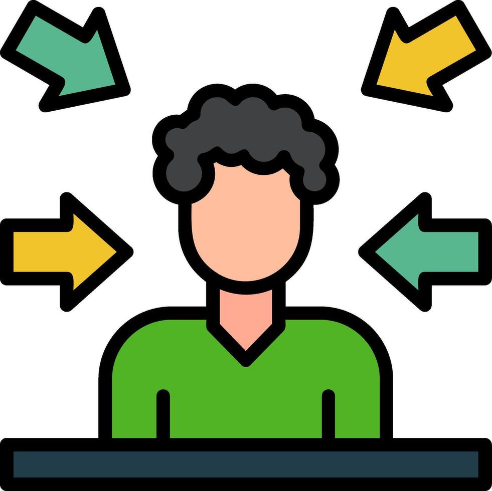 Notoriety Line Filled Icon vector