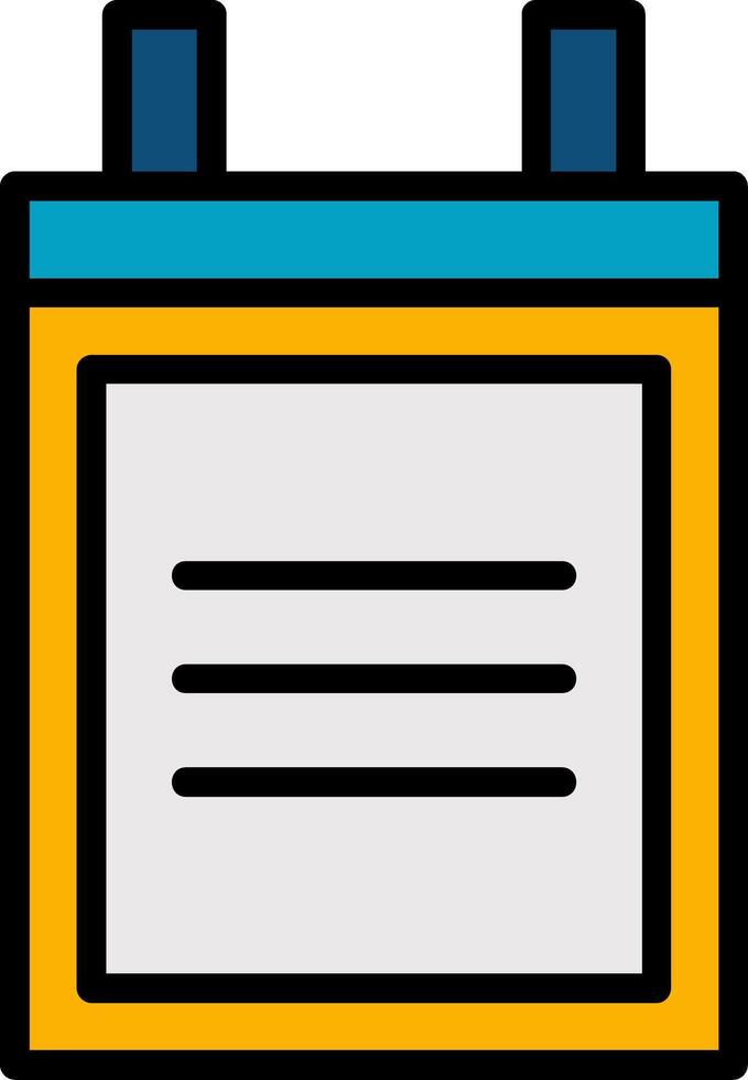 Camera Battery Line Filled Icon vector