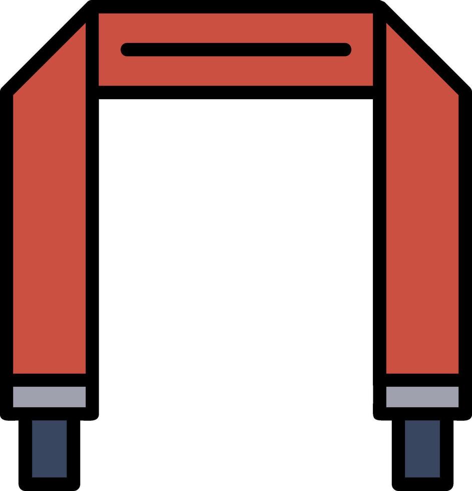 Camera Strap Line Filled Icon vector
