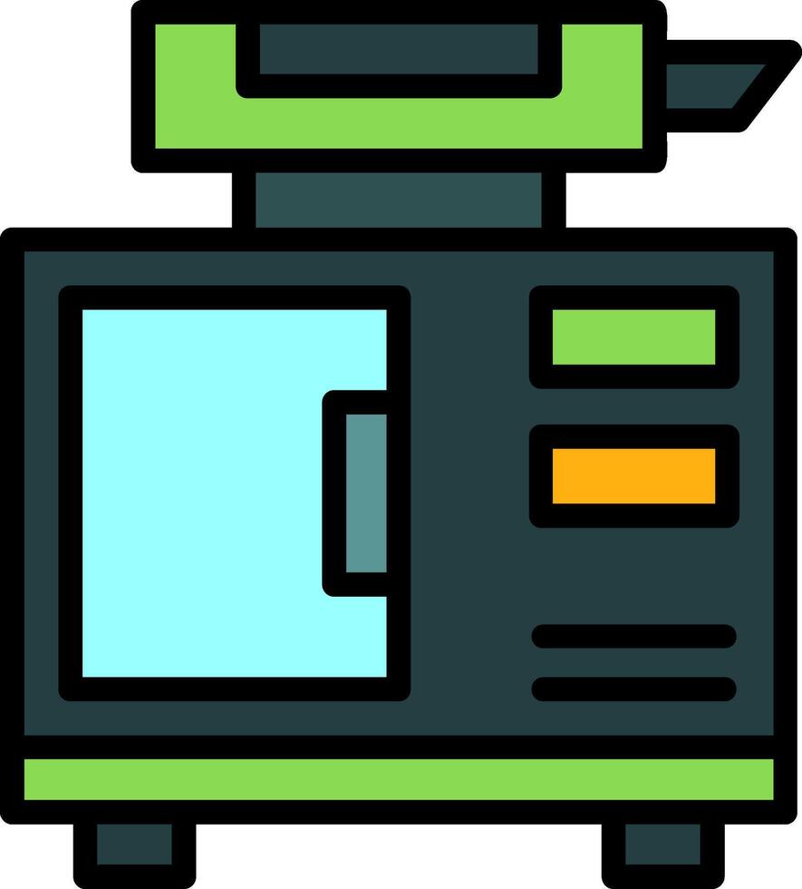Eco Generator Line Filled Icon vector