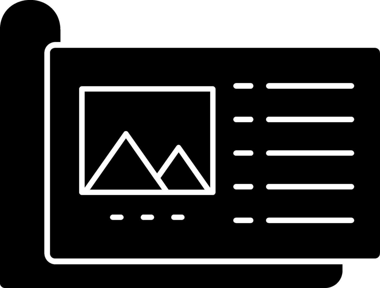 Corporate Identity Guideli Glyph Icon vector