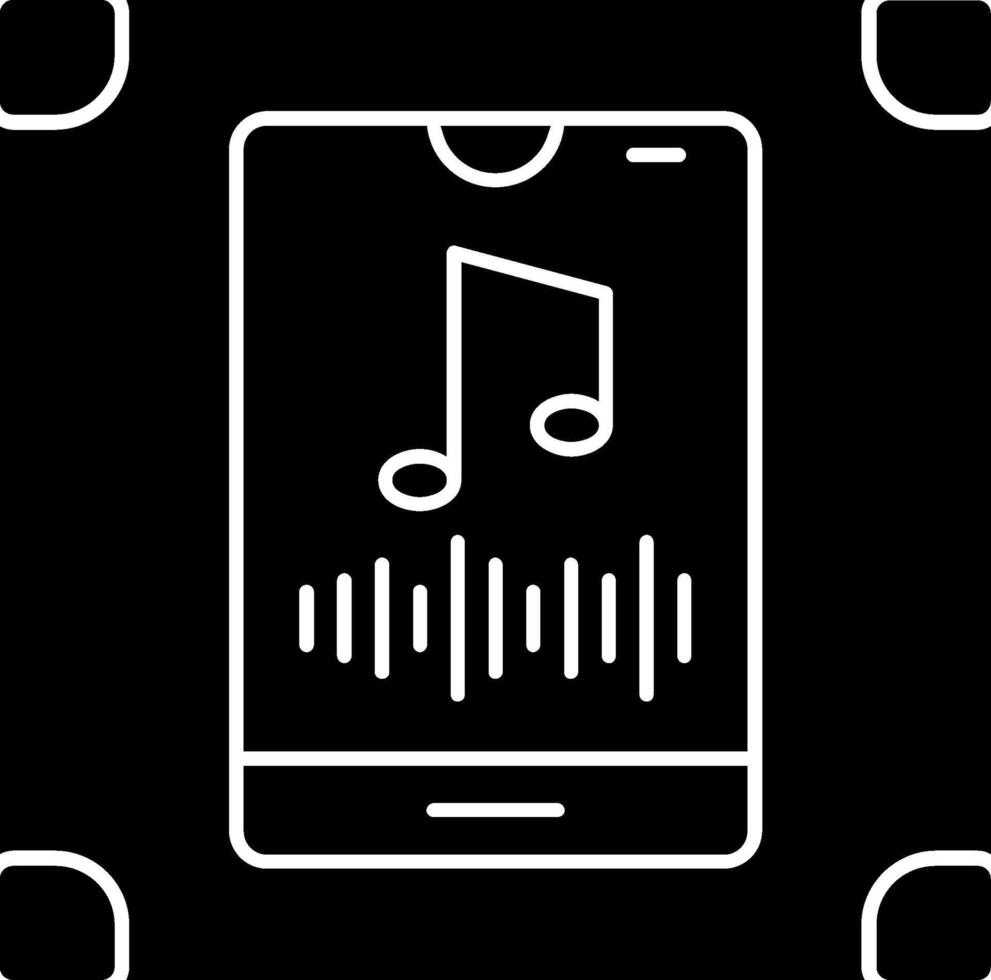 Vertical Rhythm Glyph Icon vector