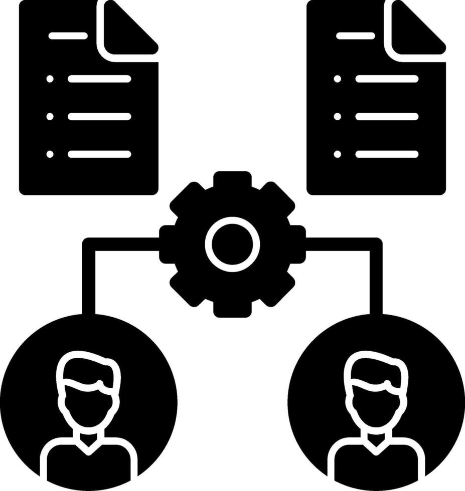 Onboarding Glyph Icon vector