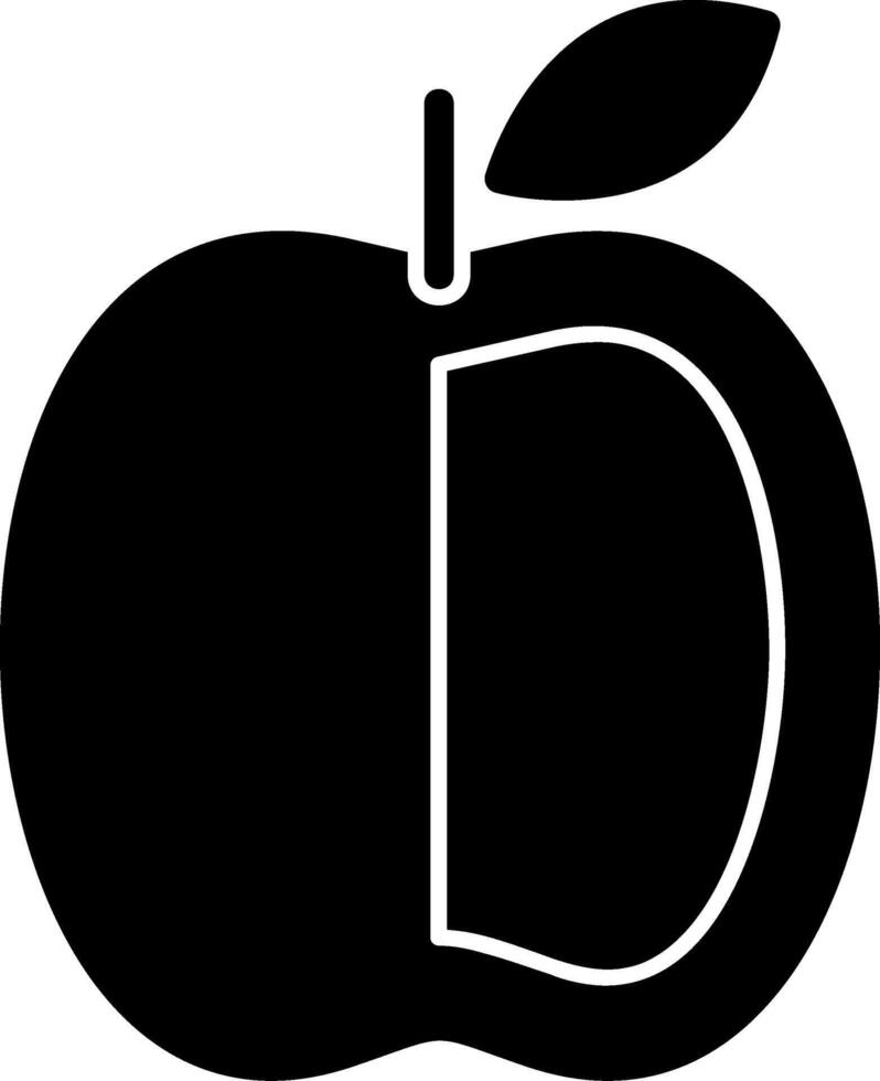 Apple Glyph Icon vector