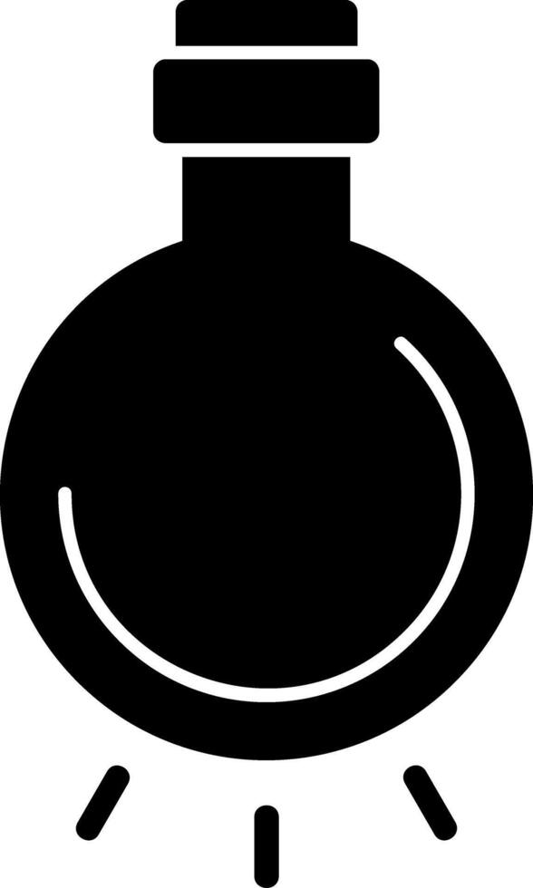 Light Bulb Glyph Icon vector