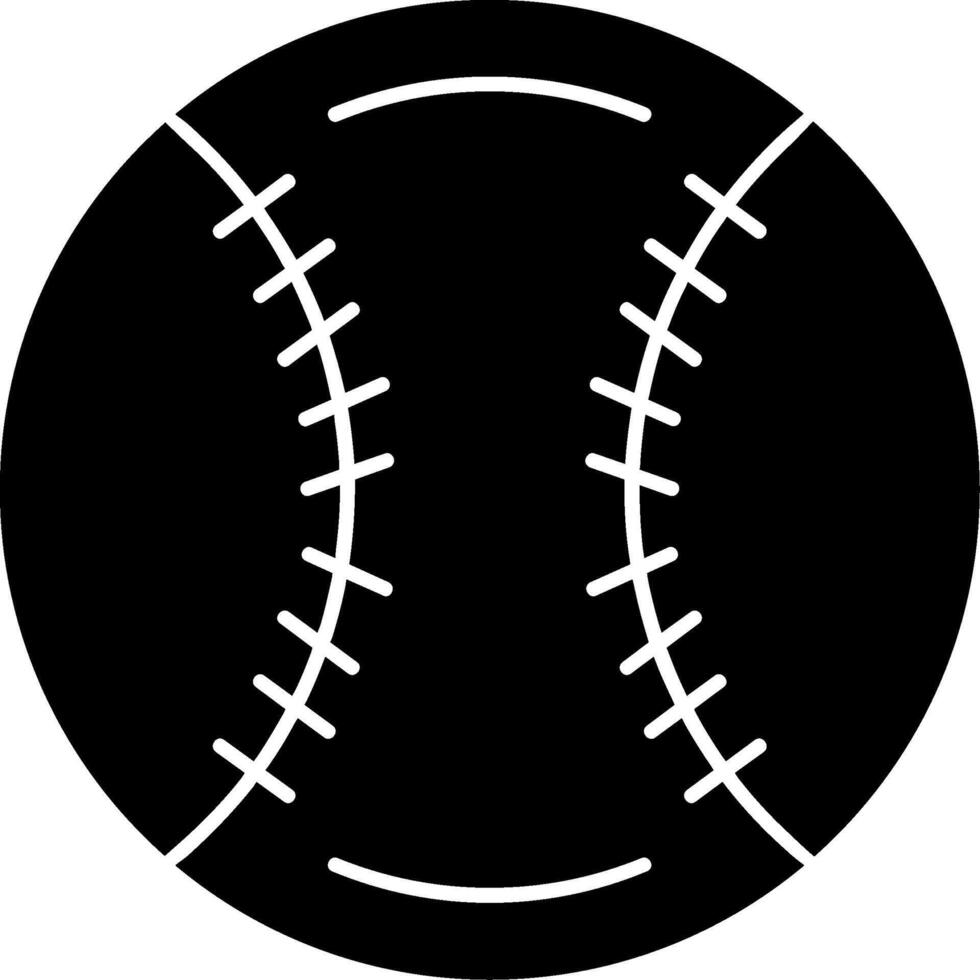 Baseball Glyph Icon vector