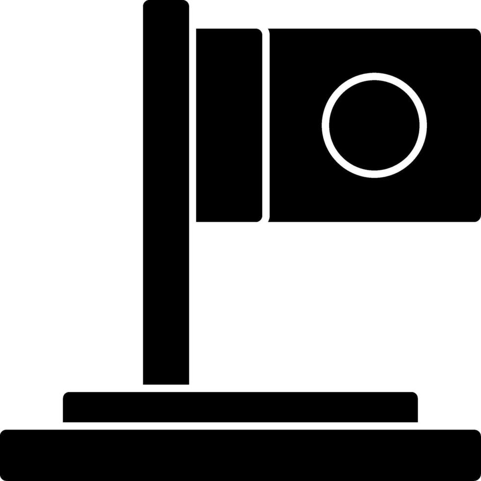 Flag Glyph Icon vector