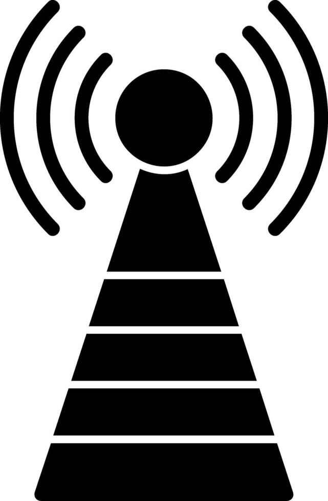 Broadcast Glyph Icon vector