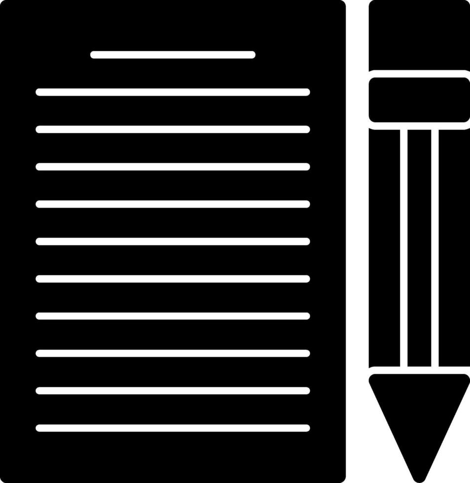 Contract Glyph Icon vector