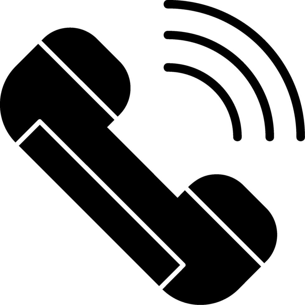 Call Glyph Icon vector