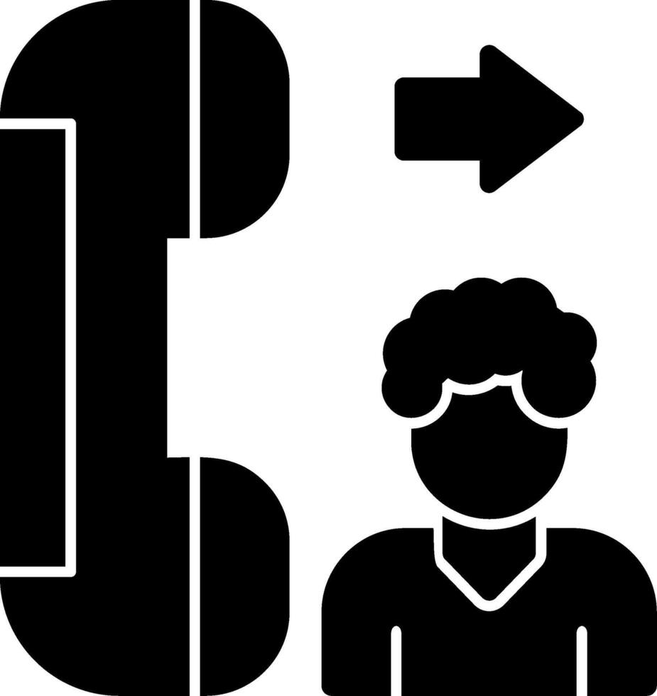 Contact Glyph Icon vector