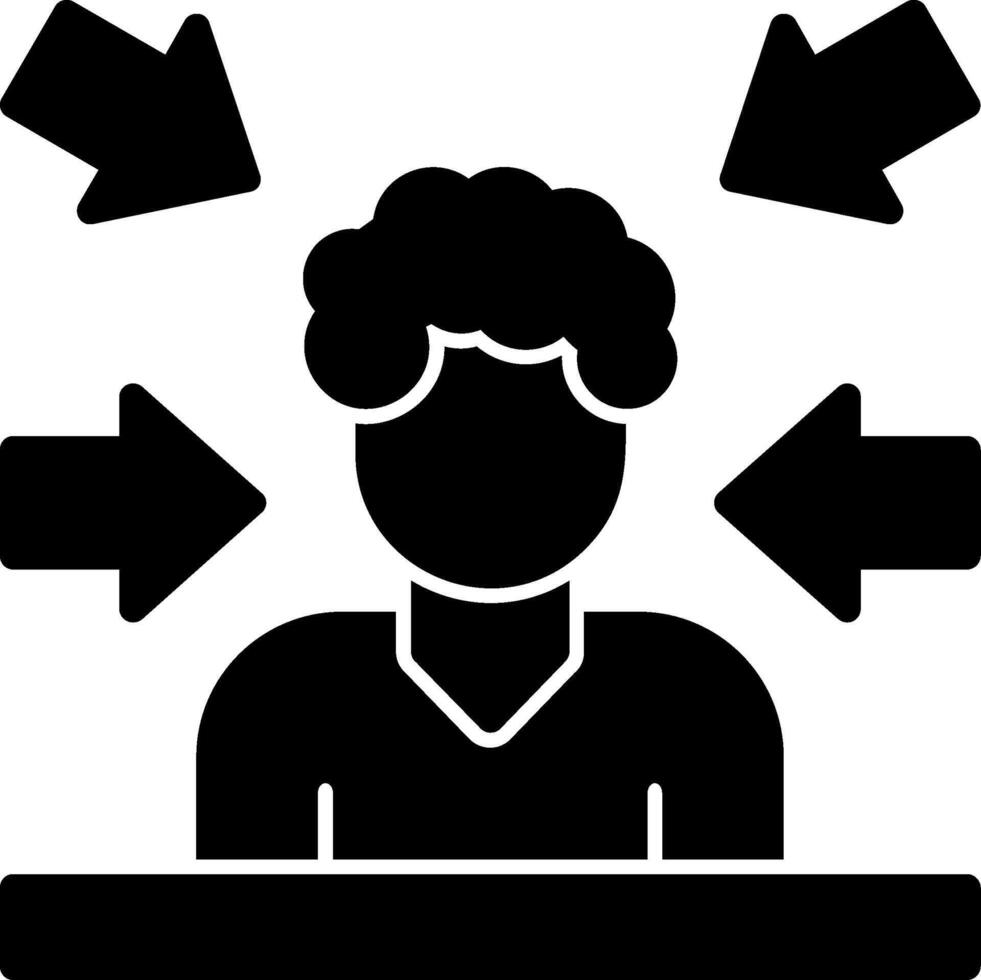 Notoriety Glyph Icon vector