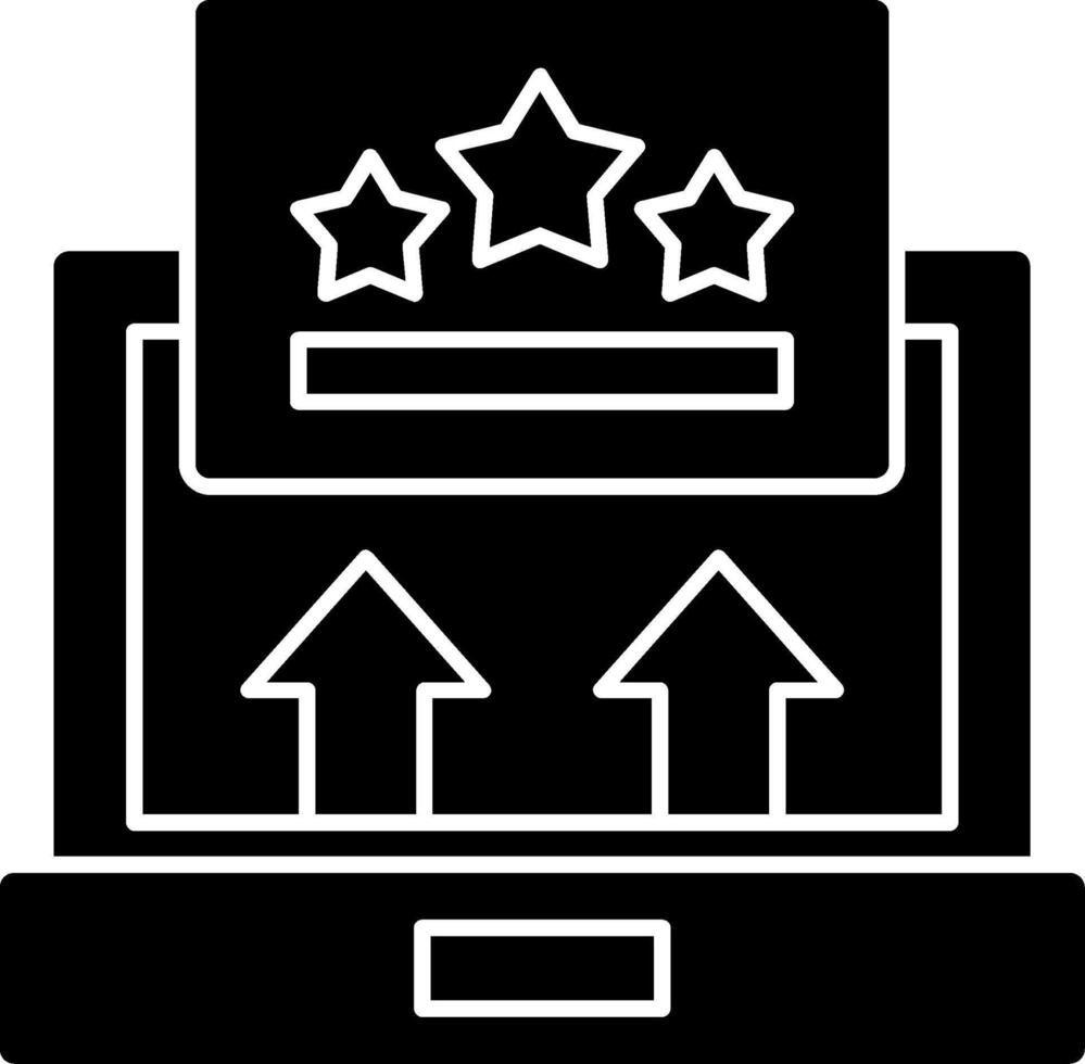 Rating Glyph Icon vector