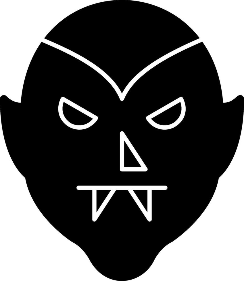 Dracula Glyph Icon vector