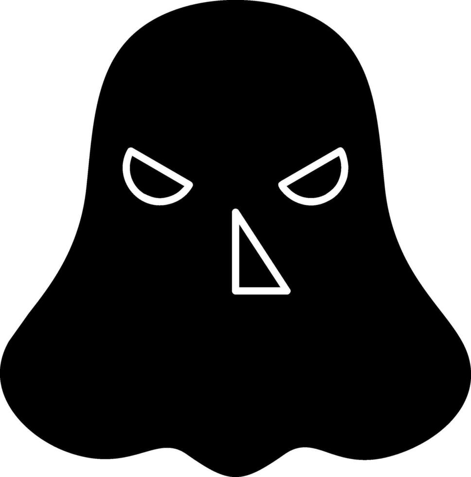 Ghost Glyph Icon vector