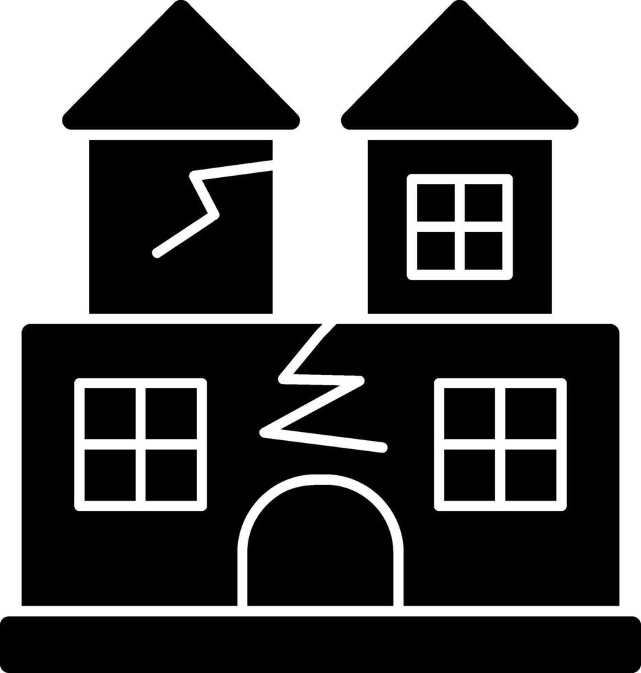 Ghost Castle Glyph Icon vector