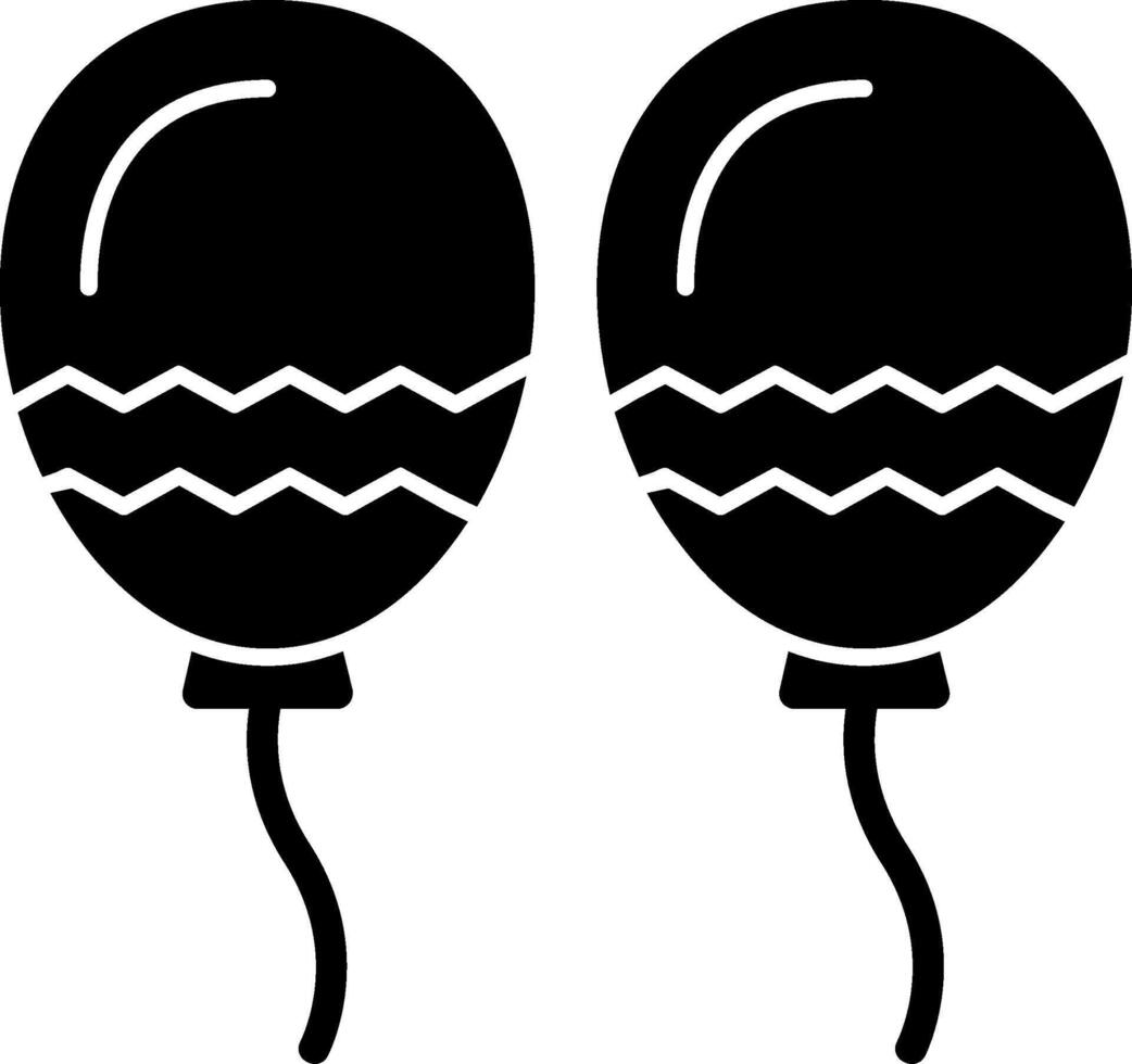 Balloons Glyph Icon vector