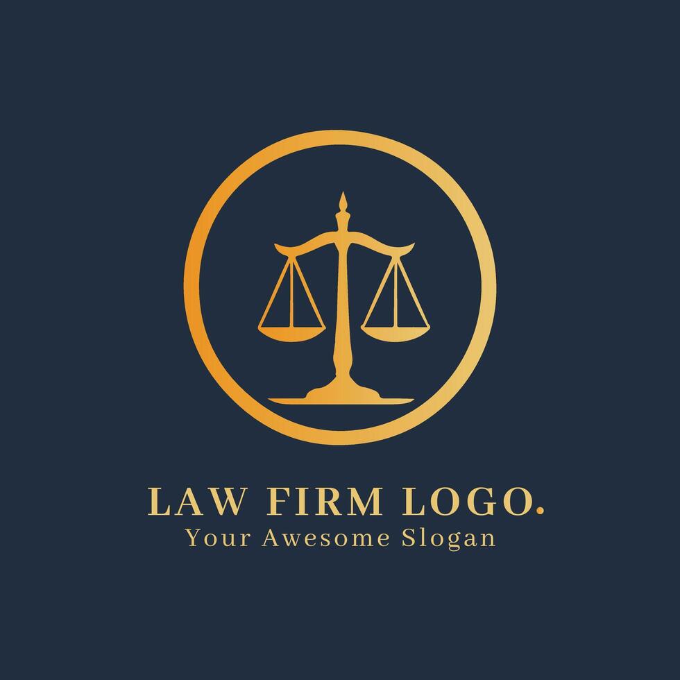 Law firm logo design vector