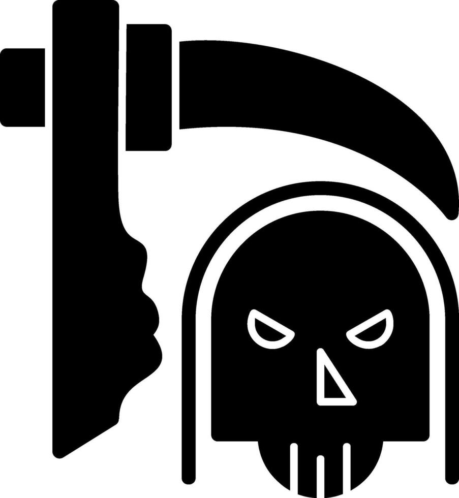 Death Glyph Icon vector