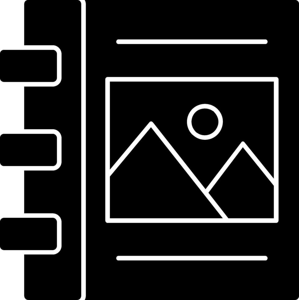 Album Glyph Icon vector