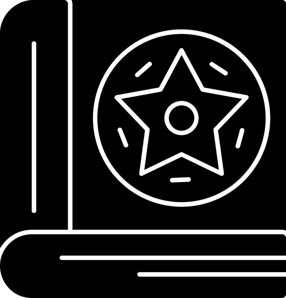 Spellbook Glyph Icon vector