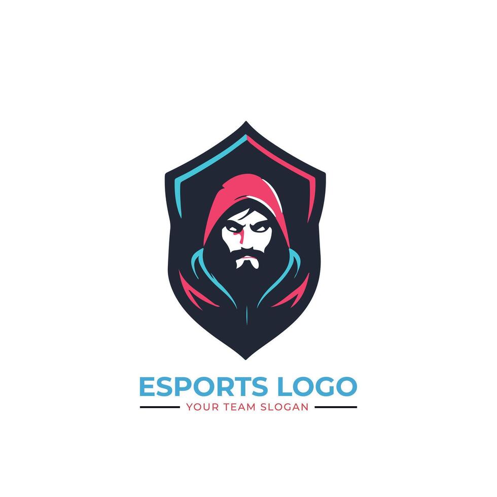 Esports logo design template vector