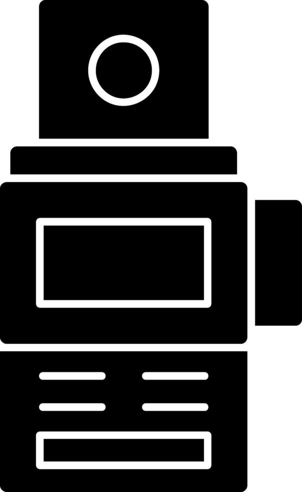 Camera Meter Glyph Icon vector