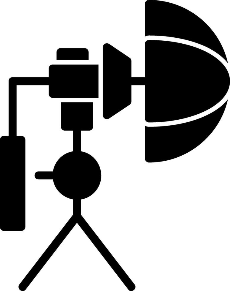 Umbrella Camera Glyph Icon vector