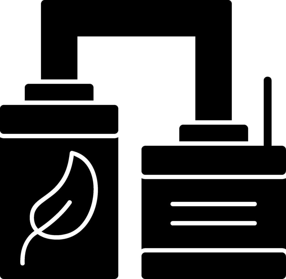 Biogas Glyph Icon vector