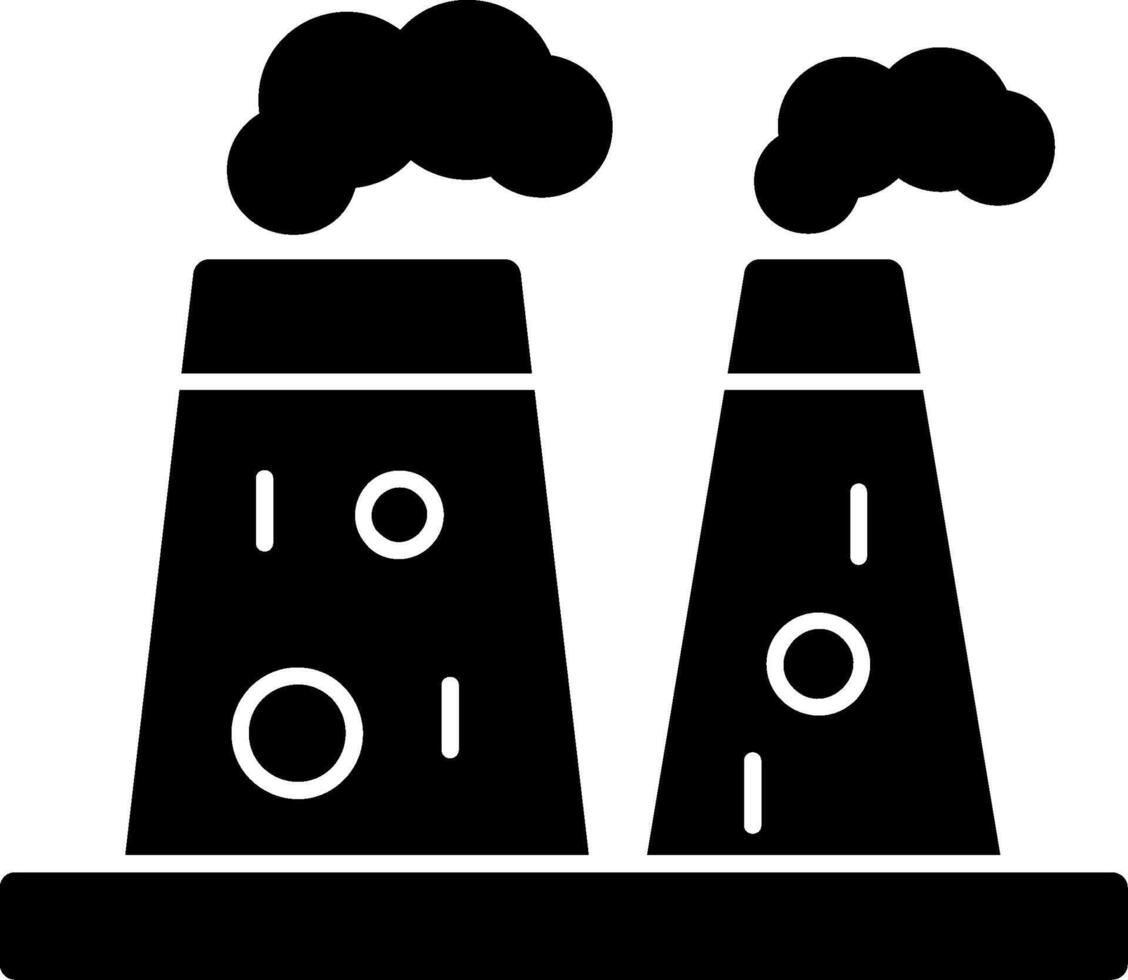 Geothermal Energy Glyph Icon vector
