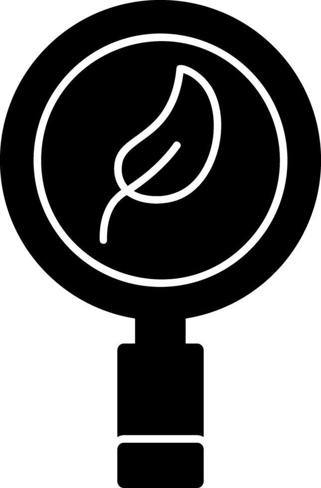 Eco Research Glyph Icon vector