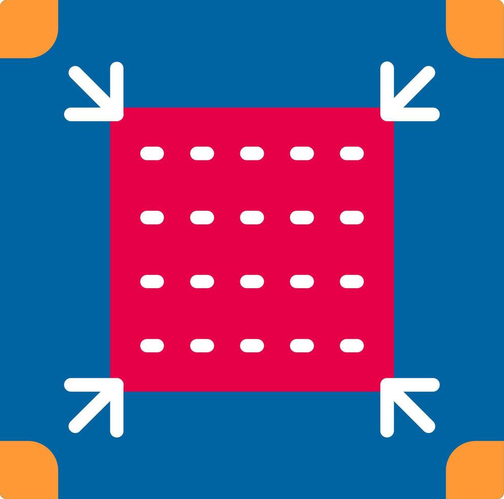 Dots Per Inch Flat Icon vector