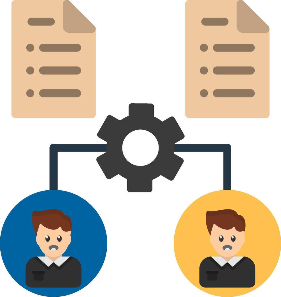 Onboarding Flat Icon vector