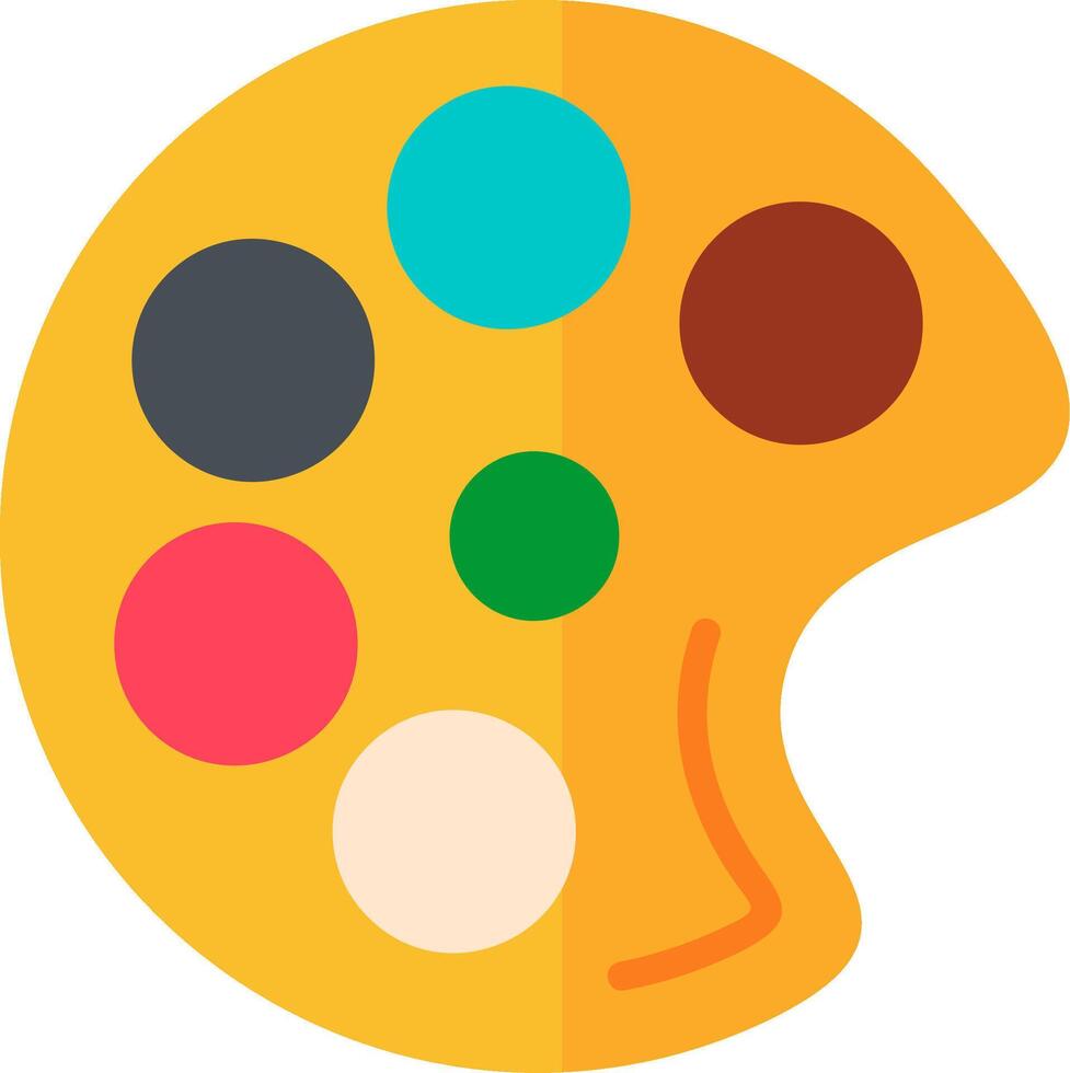 Paint Palette Flat Icon vector