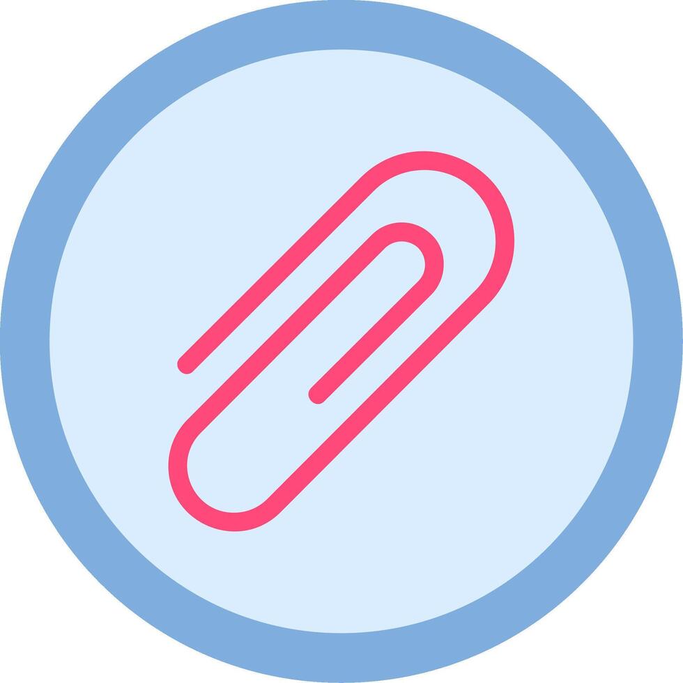 Paper Clip Flat Icon vector