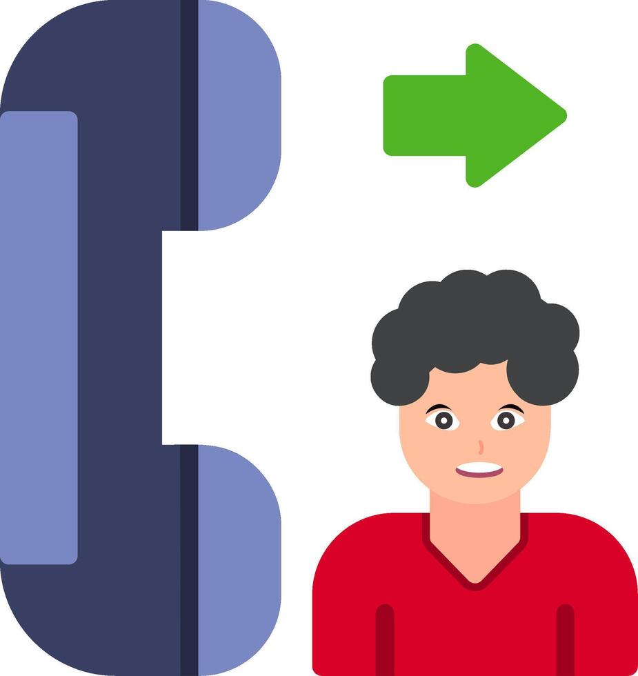 Contact Flat Icon vector